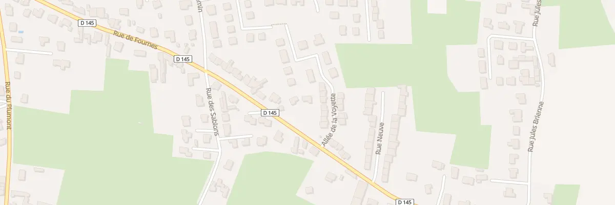 Plan du 495 Rue de Fournes à Genech