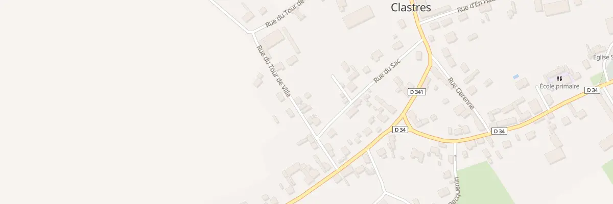 Plan du 25 Rue du Tour de Ville à Clastres