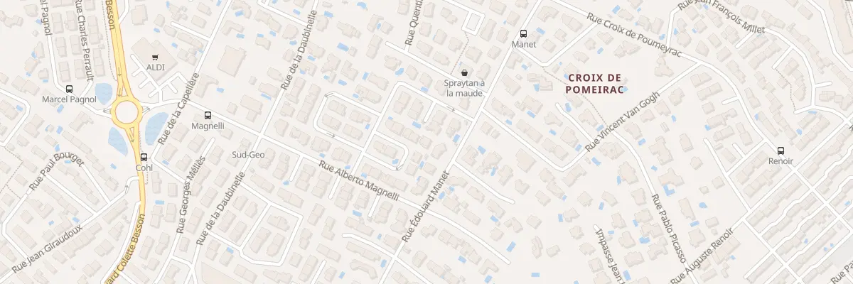 Plan du 16 Rue Aristide Maillol à Béziers