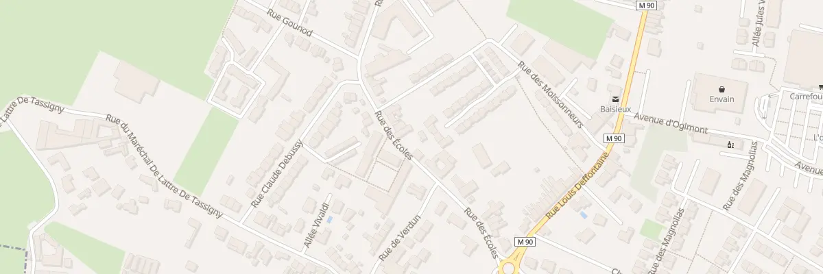 Plan du 53 Rue des Écoles à Baisieux