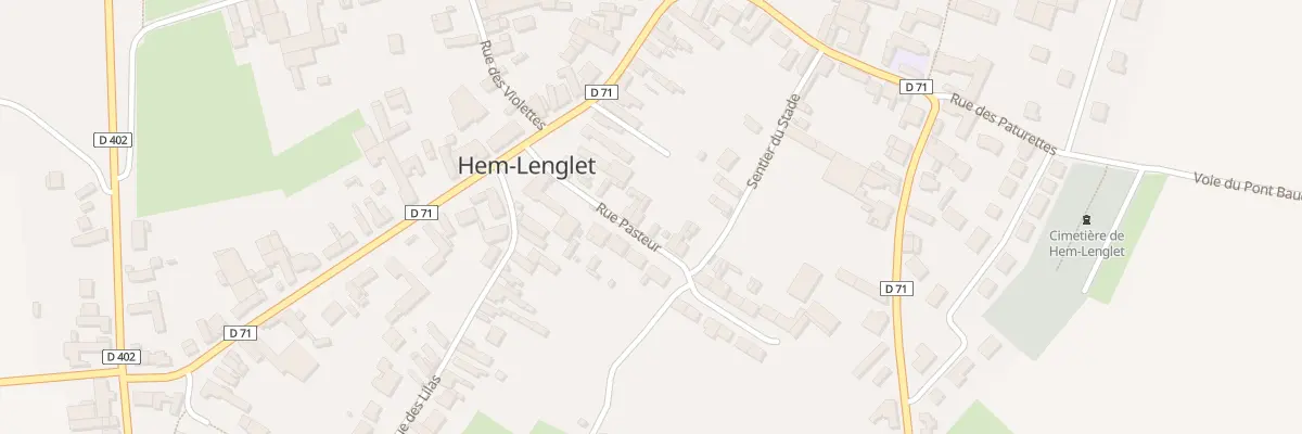Plan du 5 Rue Pasteur à Hem-Lenglet