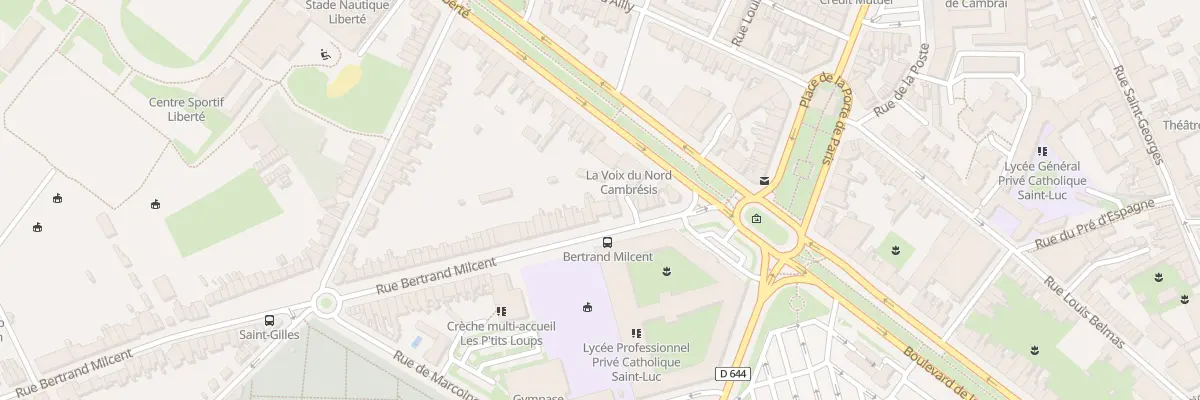 Plan du 74 Rue Bertrand Milcent à Cambrai