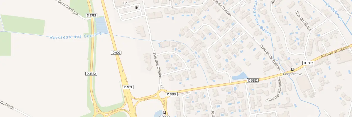 Plan du 9 Rue des Oliviers à Lieuran-lès-Béziers