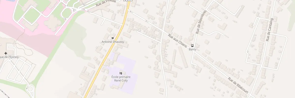 Plan du 50 Rue Abbaye de Vaucelles à Cambrai