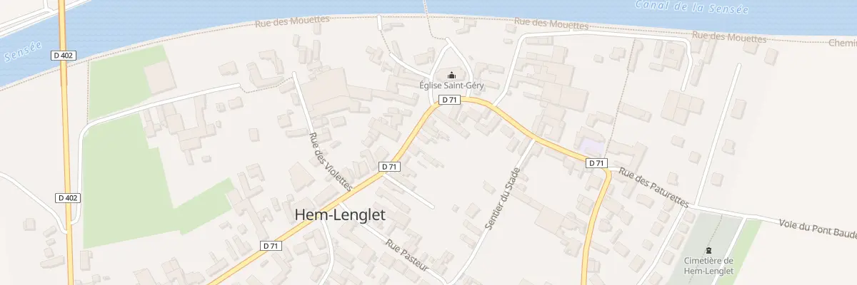 Plan du 50 Rue des Acacias à Hem-Lenglet
