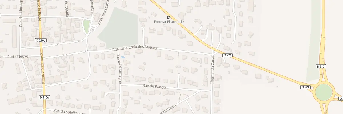 Plan du 16 Rue de la Croix des Moines à Ennezat