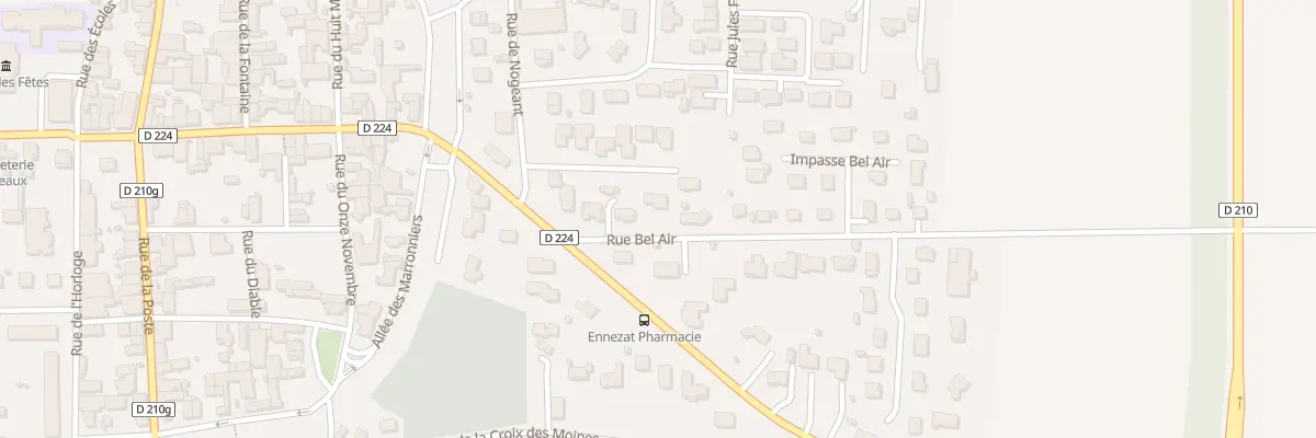 Plan du 5 Rue Bel-air à Ennezat