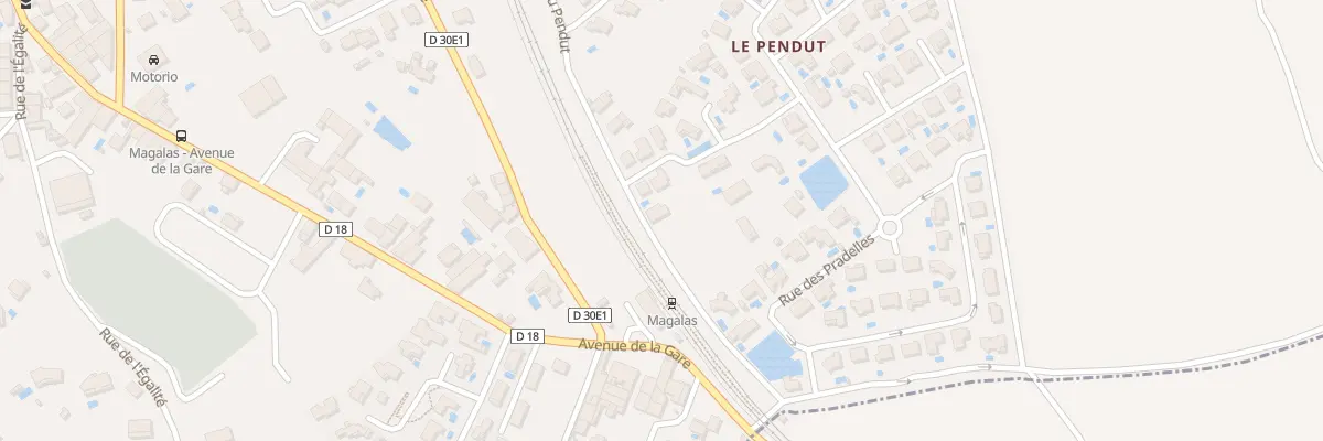 Plan du 580 Che du Pendut à Magalas