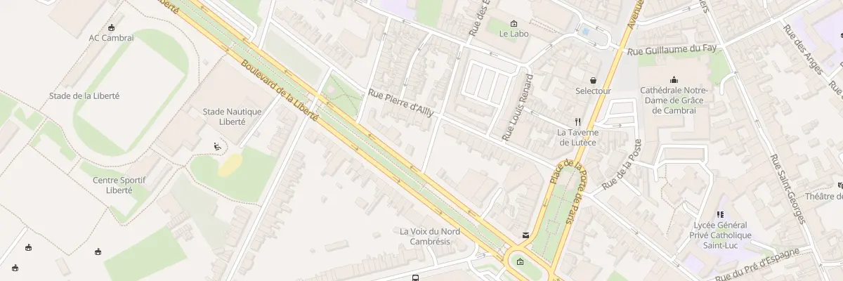 Plan du 23 Rue Pierre d’Ailly à Cambrai
