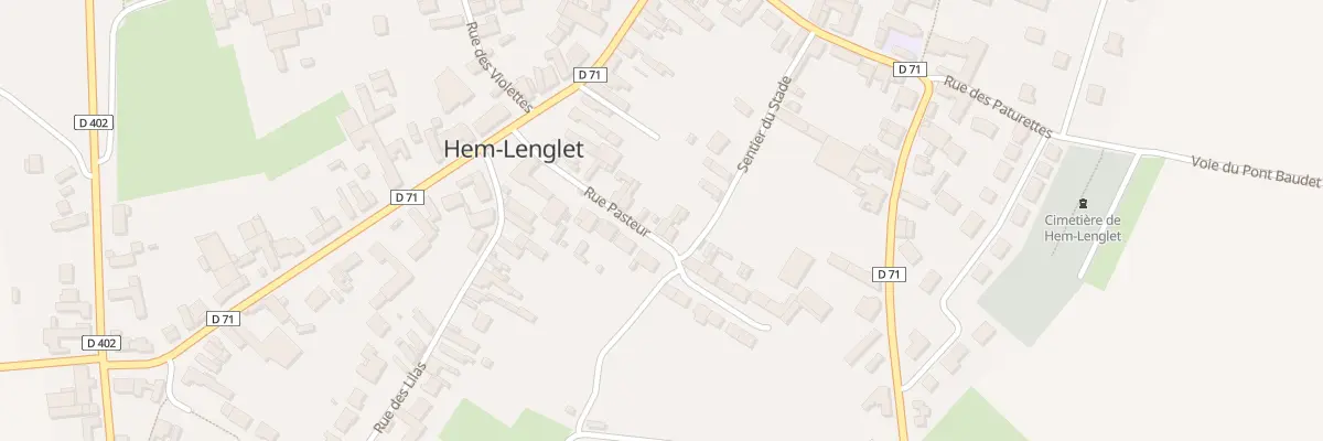 Plan du 7 Rue Pasteur à Hem-Lenglet