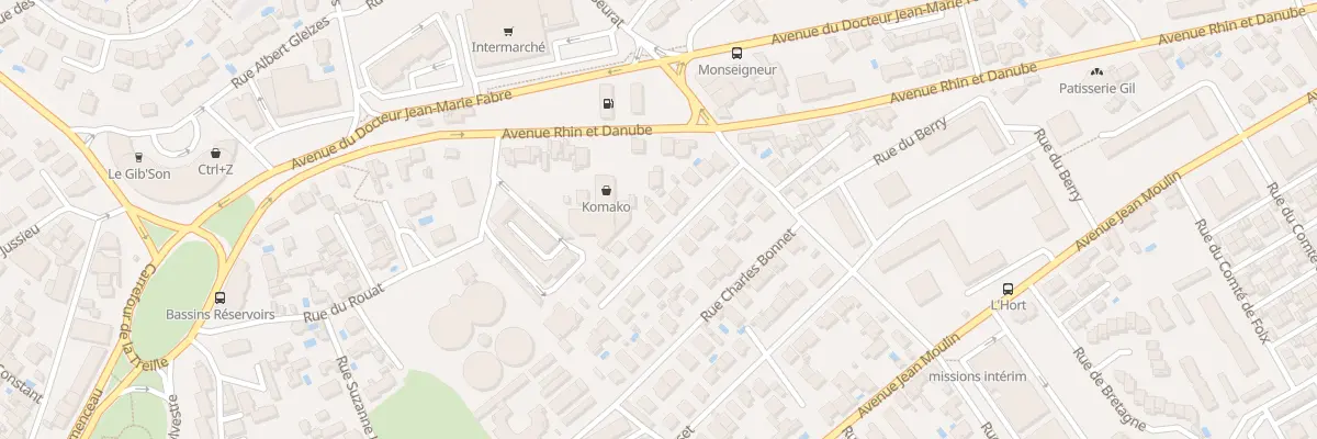 Plan du 12 Rue René Caillié à Béziers