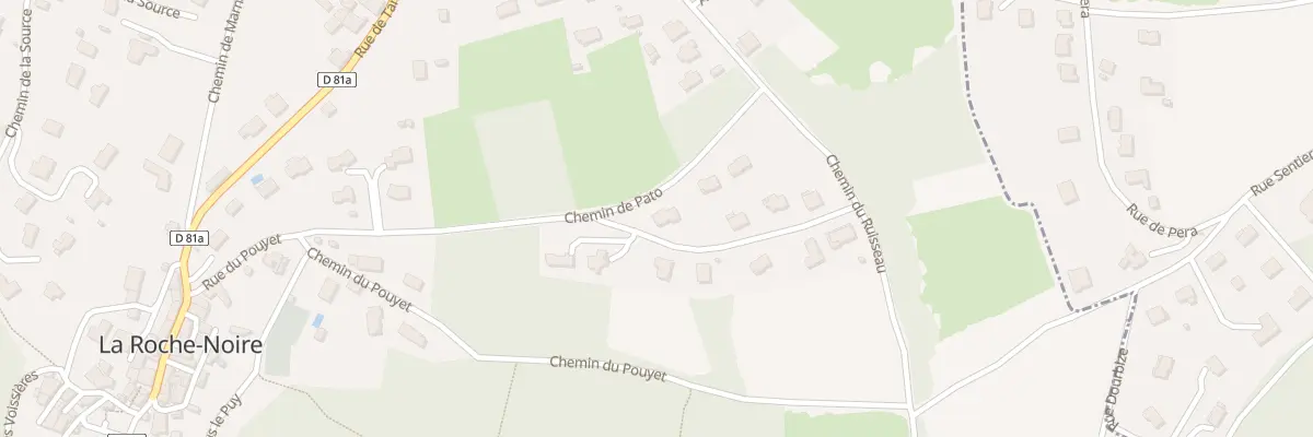 Plan du 1 Rue Coteau d’Araules à La Roche-Noire