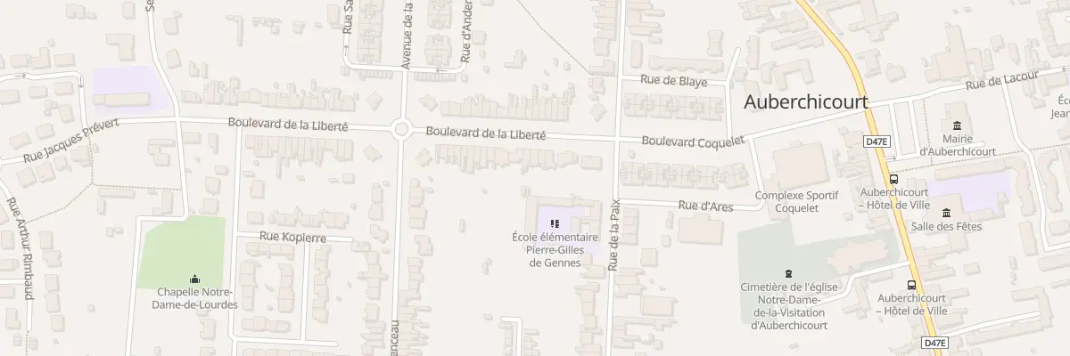 Plan du 9 Bd de la Liberte à Auberchicourt