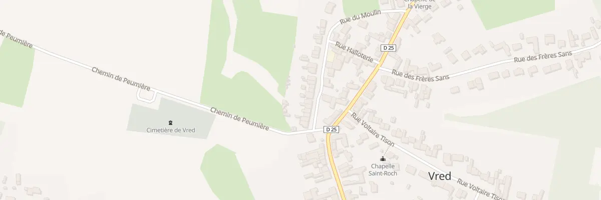 Plan du 61 Rue du Moulin à Vred