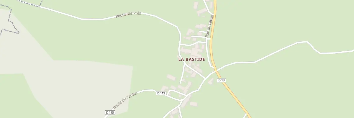 Plan du 6005 La Bastide à Lastic