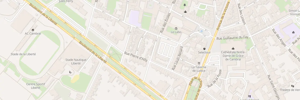 Plan du 8 Rue de la Neuve Tour à Cambrai