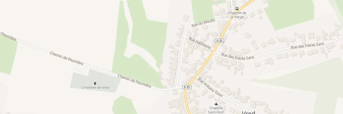 Plan du 99 Rue du Moulin à Vred