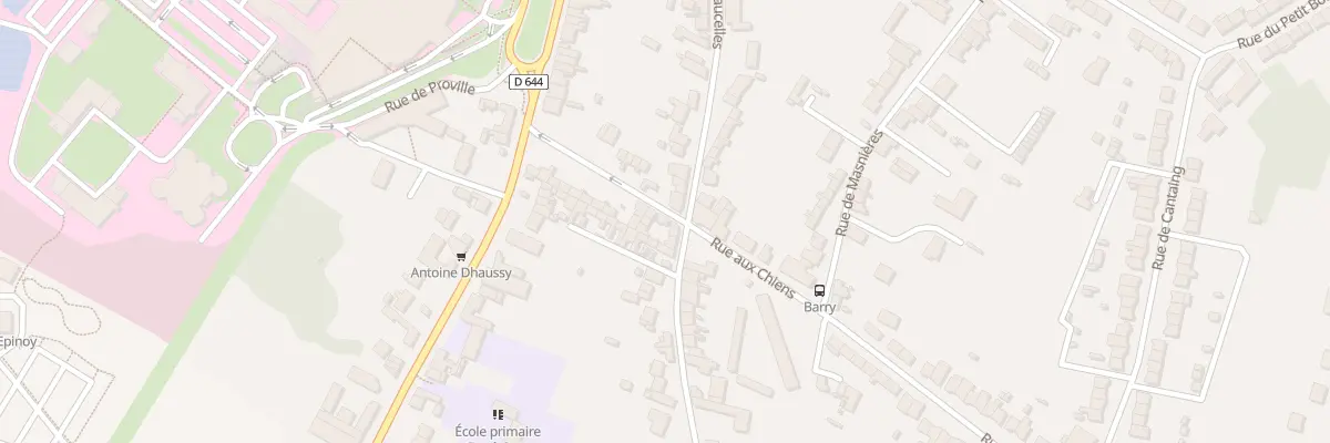 Plan du 22 Rue aux Chiens à Cambrai