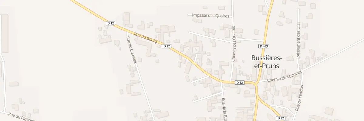 Plan du 3 Rue du Bourg à Bussières-et-Pruns