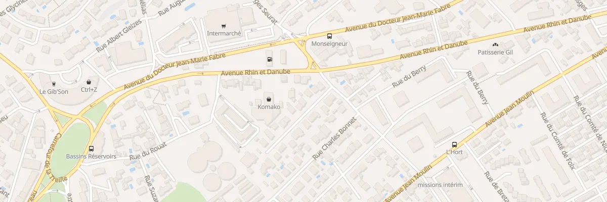 Plan du 8 Rue René Caillié à Béziers