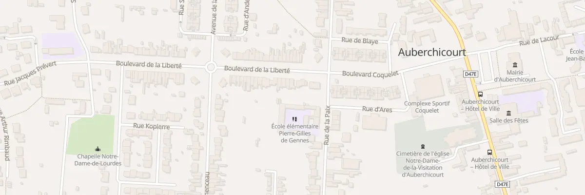 Plan du 5 Bd de la Liberte à Auberchicourt