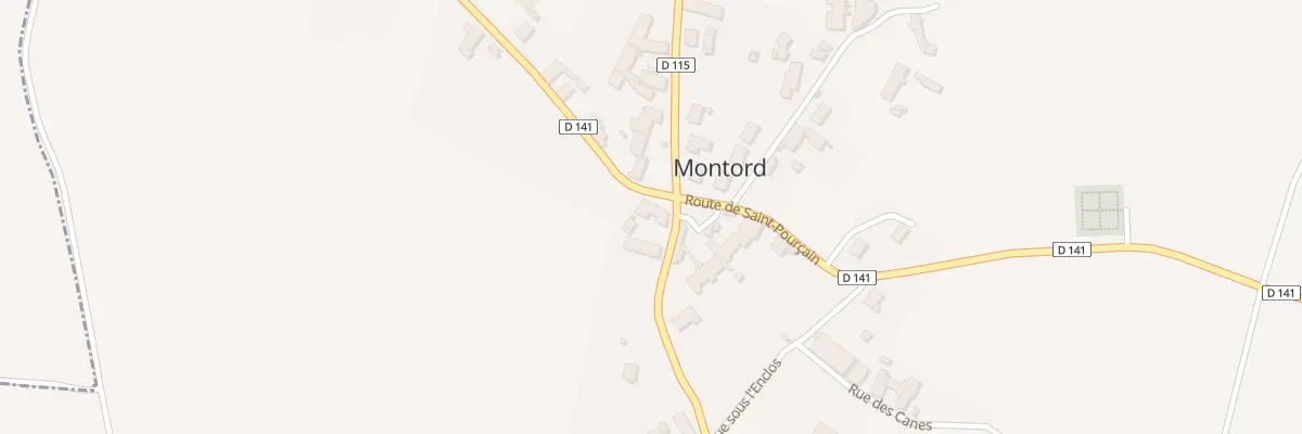Plan du 2 Rte de Chareil à Montord