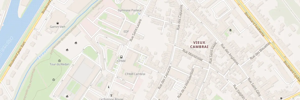 Plan du 19 Rue Neuve des Capucins à Cambrai