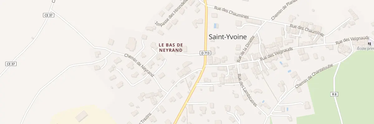 Plan du 4 Che des Trezins à Saint-Yvoine