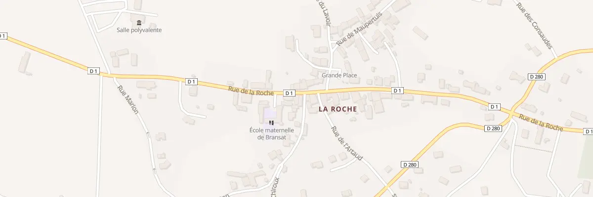 Plan du 22 Rue de la Roche à Bransat