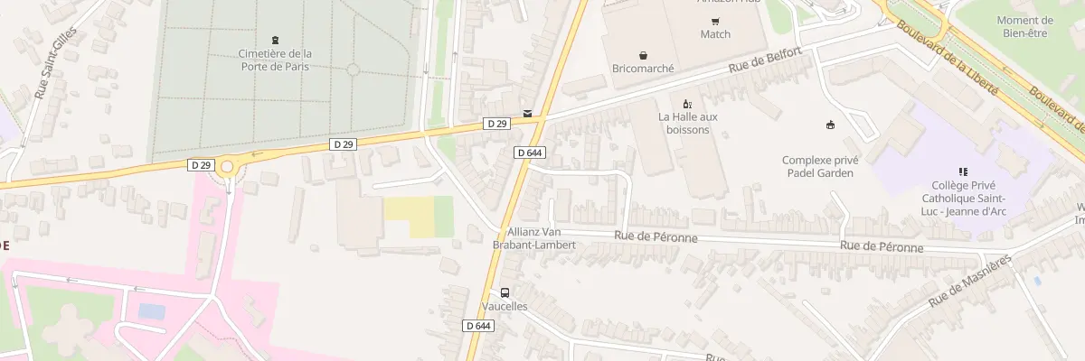 Plan du 315 Av de Paris à Cambrai
