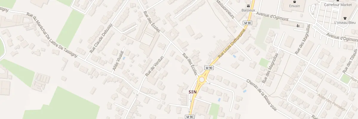 Plan du 76 Rue des Écoles à Baisieux