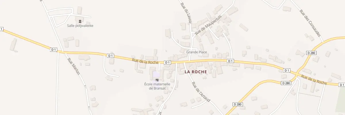 Plan du 23 Rue de la Roche à Bransat