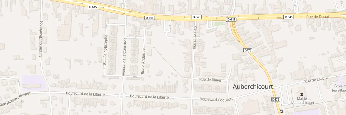 Plan du 24 Rue de la Paix à Auberchicourt