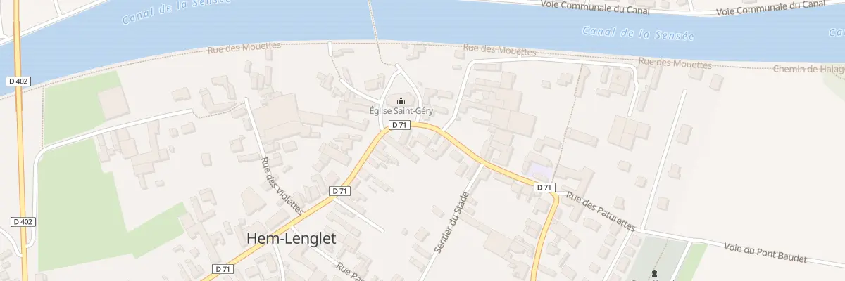 Plan du 2B Rue du Gen de Gaulle à Hem-Lenglet