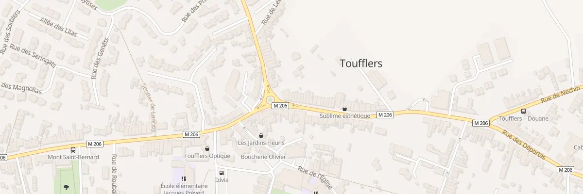 Plan du 3 Rue des Déportés à Toufflers