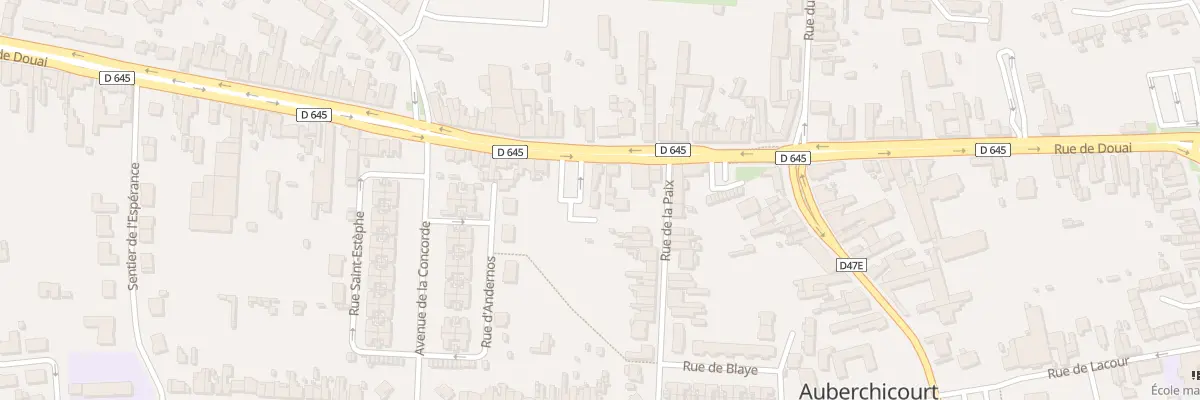 Plan du 93 Rue de Douai à Auberchicourt