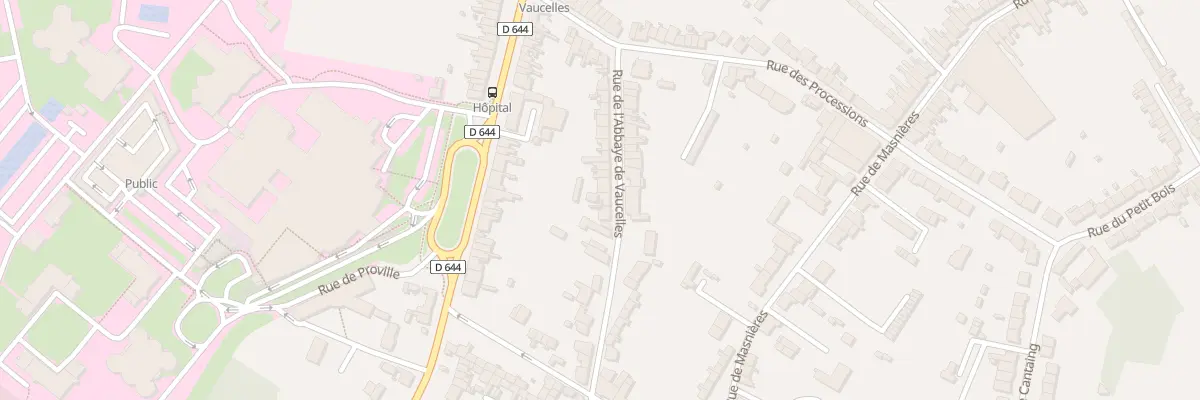 Plan du 26 Rue Abbaye de Vaucelles à Cambrai