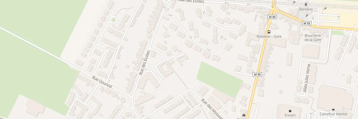Plan du 25 Rue des Écoles à Baisieux