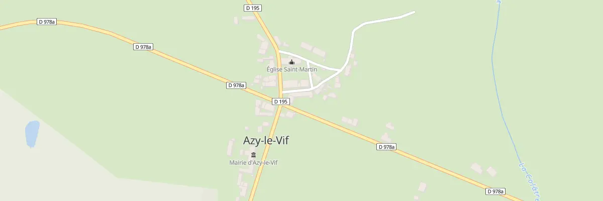 Plan du 40 Le Bourg à Azy-le-Vif