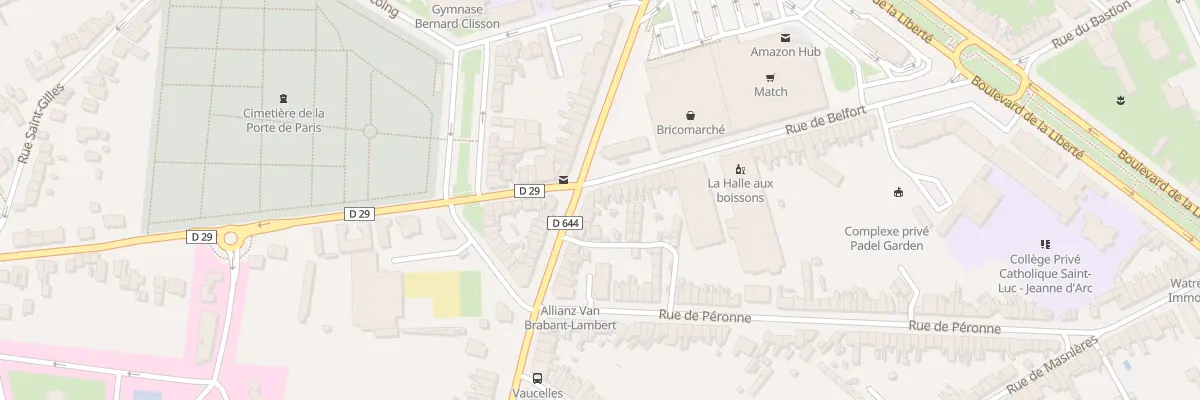 Plan du 73 Rue de Belfort à Cambrai