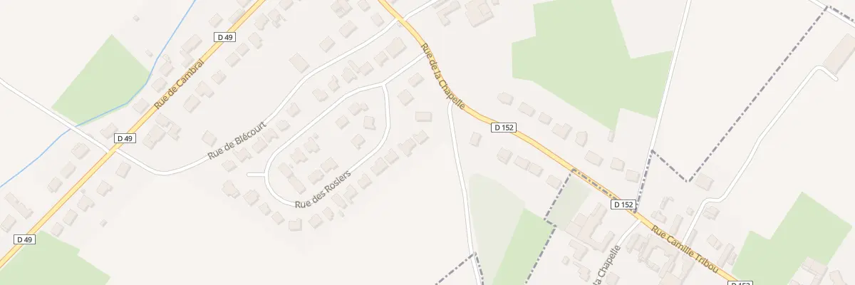 Plan du 26 Rue des Rosiers à Bantigny