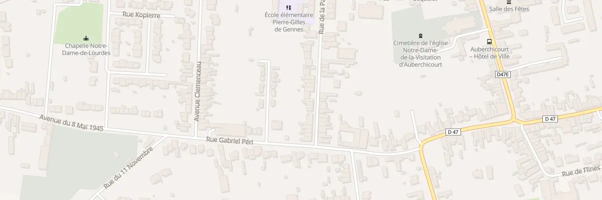 Plan du 82 Rue de la Paix à Auberchicourt