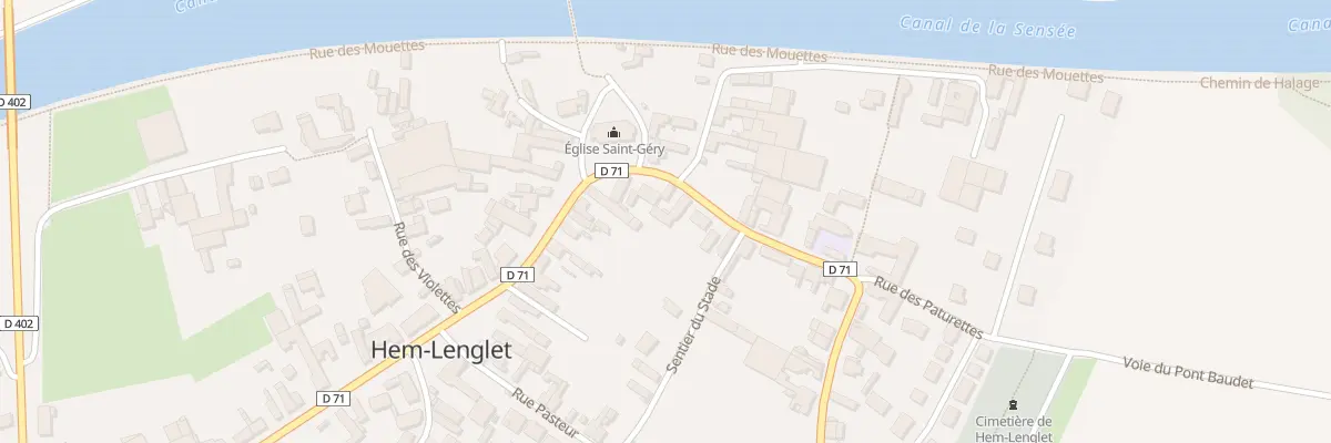 Plan du 4 Rue du Gen de Gaulle à Hem-Lenglet