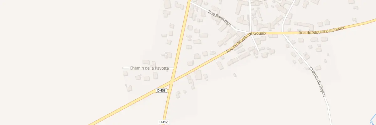 Plan du 23 Rue du Moulin de Gouaix à Jutigny