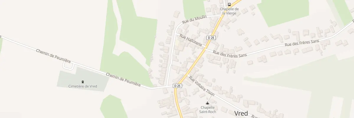 Plan du 90 Rue du Moulin à Vred