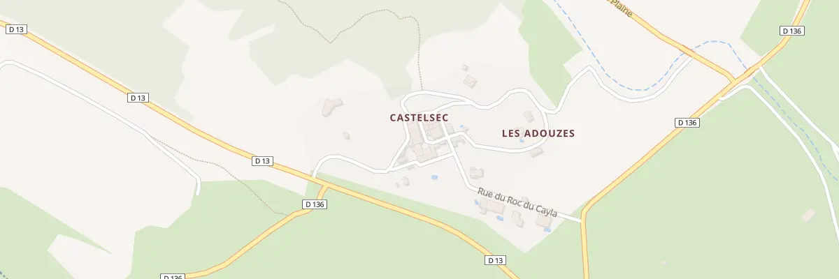 Plan du 5032 Castelsec à Roquessels