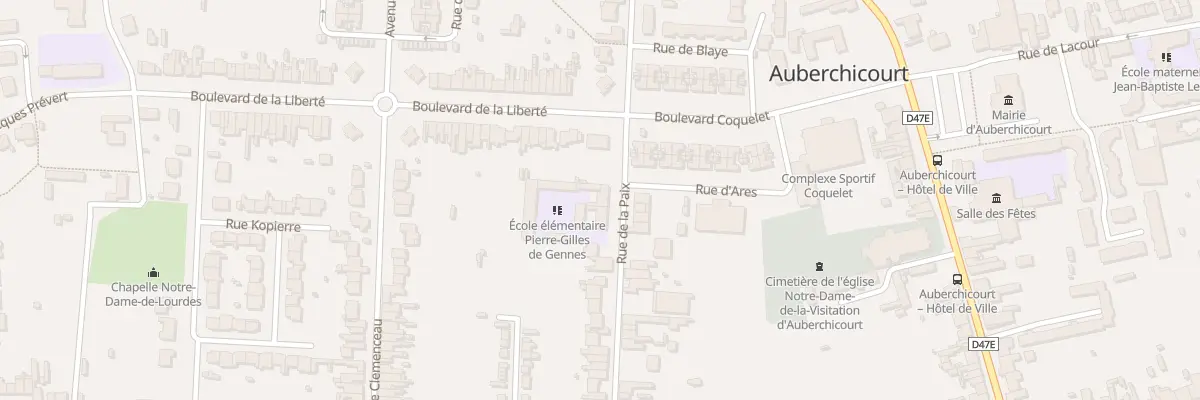 Plan du 50 Rue de la Paix à Auberchicourt