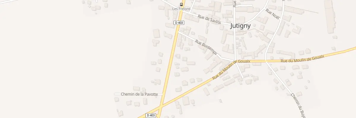 Plan du 1B Rte Nationale à Jutigny