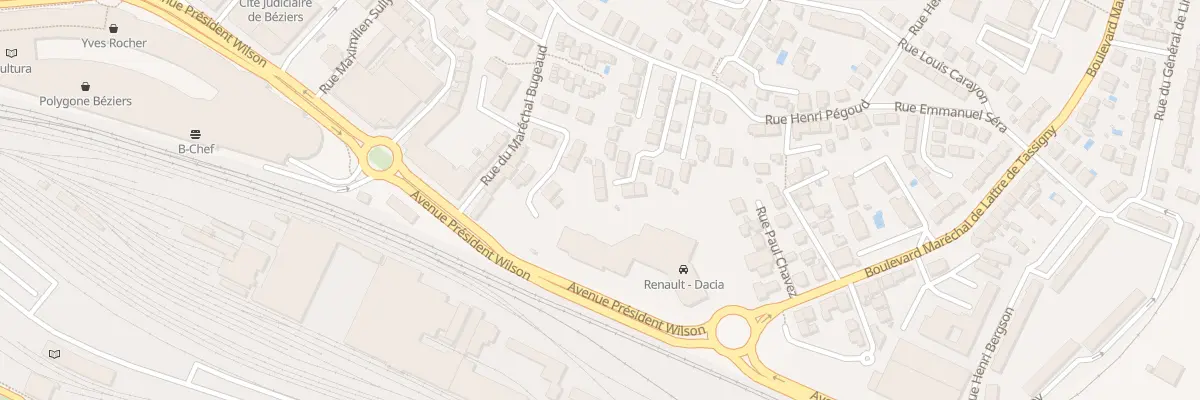 Plan du 16 Rue Charles Nungesser à Béziers