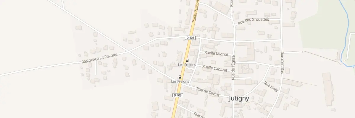 Plan du 24 Rte Nationale à Jutigny